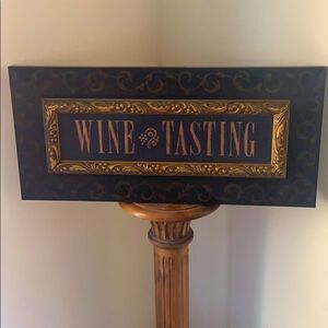 Wooden Wine Tasting Sign